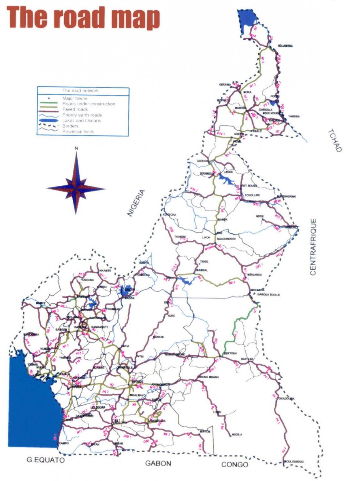 Harta Camerun drum