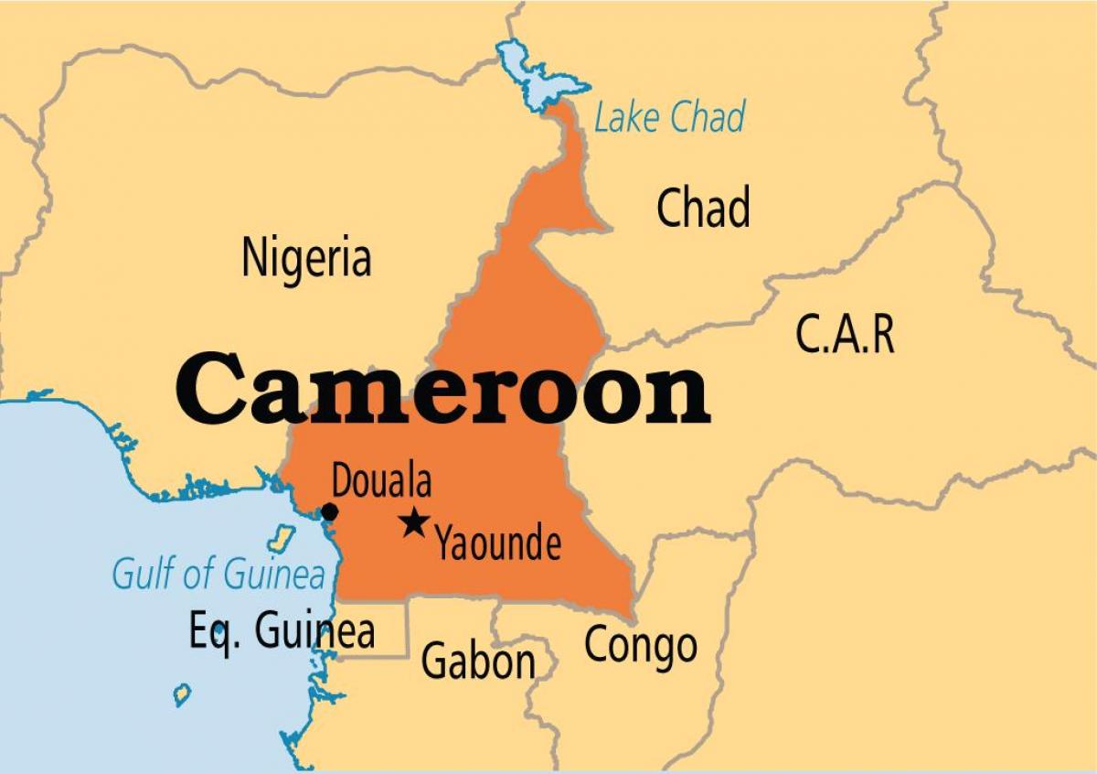 Harta yaounde, Camerun