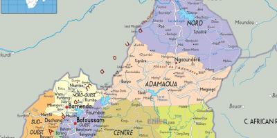 Camerun hartă regiuni
