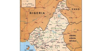 Harta de sud, Camerun